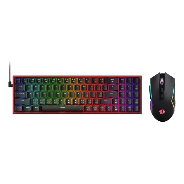 Combo Redragon 2 En 1 Pollux +trident S136 Red