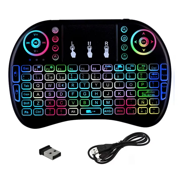 Mini Teclado Android Inalambrico Touchpad Smart Tv Windows