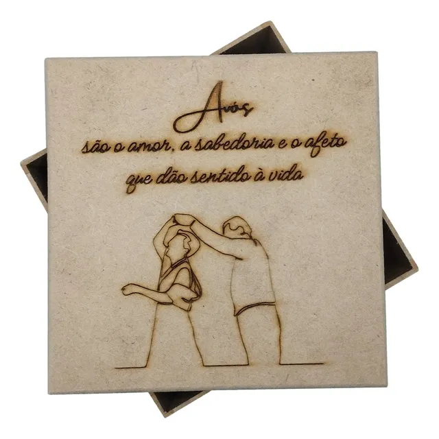 Presente Criativo Para Dia Dos Avós Aniversário Nonos Mdf