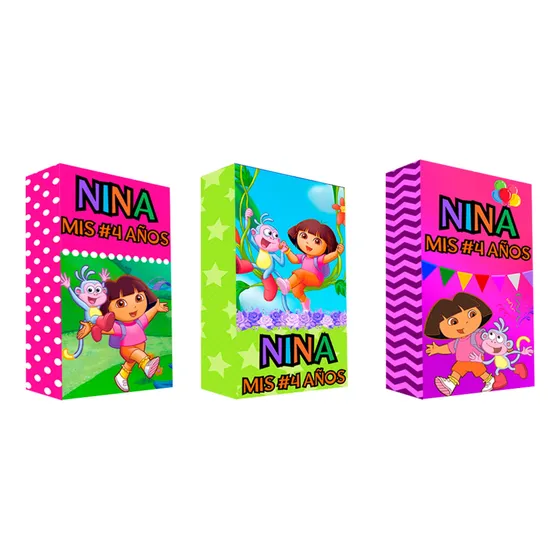 Bolsitas Cumpleaños Personalizada X20 Dora La Exploradora