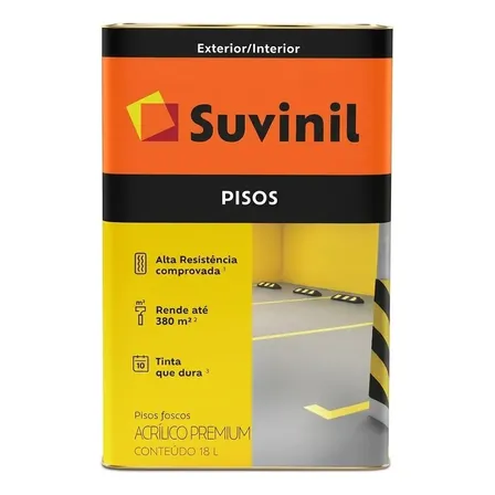 Tinta Acrílica Para Pisos Cores 18 Litros - Suvinil