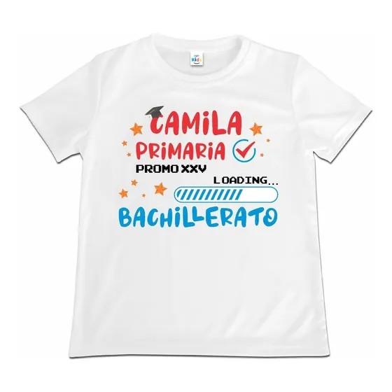 Franela Niño Niña Promoción 6to Grado Primaria Bachillerato