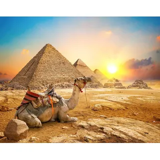 Rompecabezas Toynk Giza Sunrise, Pirámide Del Antiguo Egipto Rompecabezas Toynk Giza Sunrise, Pirámide Del Antiguo Egipto