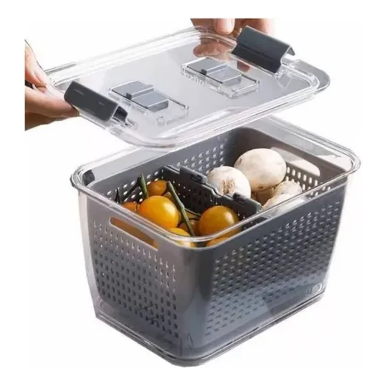 Organizador Conservador Alimentos Escurridor Canasta 4.5lt
