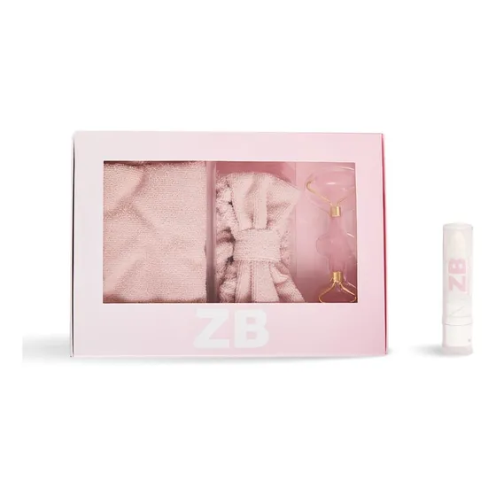 Pack Zaira Beauty: Masajeador Facial+vincha+toalla+labial