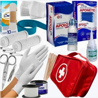 Kit Primeiros Socorros Para EmergĂȘncia - Viagem - C/ Tesoura Kit Primeiros Socorros Para EmergĂȘncia - Viagem - C/ Tesoura
