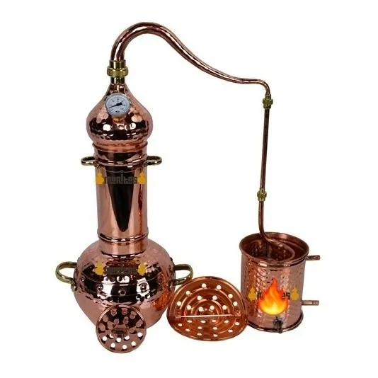 Alambique Destilador Cobre Columna  5lts Aceites Esenciales