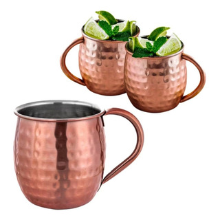 Kit 02 Un Copo Caneca Moscow Mule 450ml Drink Cor Rose Gold Kit 02 Un Copo Caneca Moscow Mule 450ml Drink Cor Rose Gold