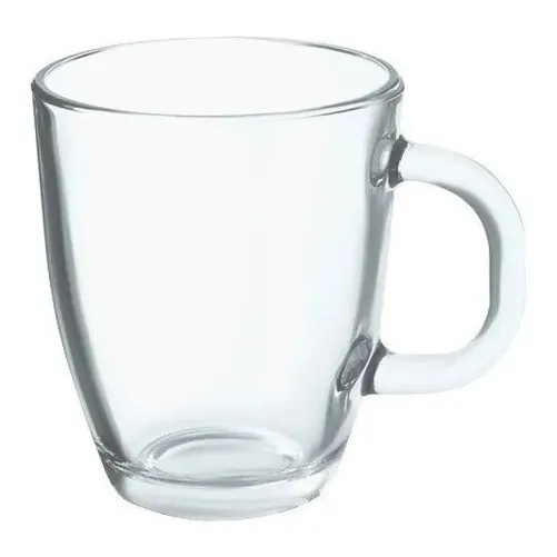 Jarro Tazon Taza Mug Con Manija Vidrio Amanecer 370 Ml X 12