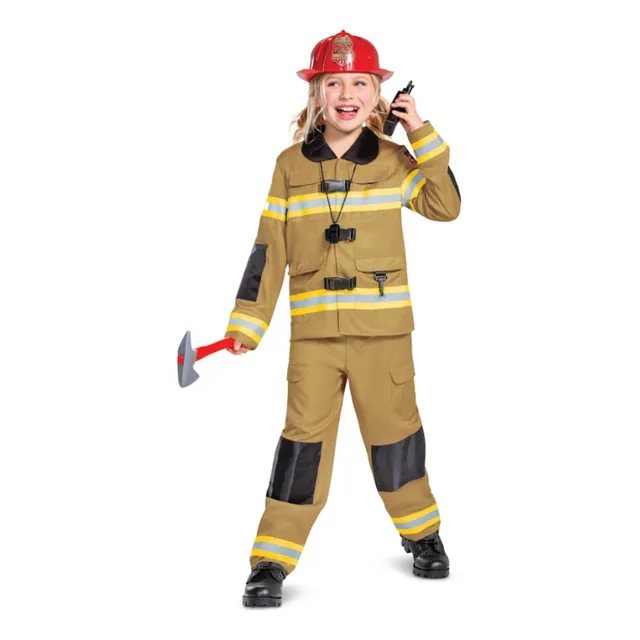 Disfraz De Bombero Con Accesorios Unisex Talla S