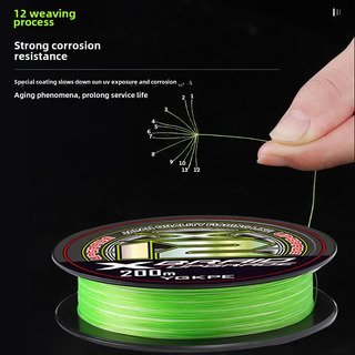 Linha Ygkpe Original De 12 Tranças, 150 M De Cores NÂș 0,8 Linha Ygkpe Original De 12 Tranças, 150 M De Cores NÂș 0,8