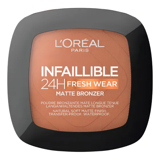 Bronzer L'Oréal Paris Infallible 24H Fresh Wear Bronzante compacto tono 450 deep tan
