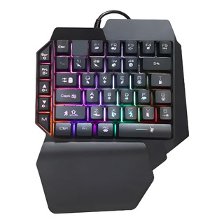Teclado Para Jogos Com Uma Mão Rgb Mini Teclado Rgb Teclado Para Jogos Com Uma Mão Rgb Mini Teclado Rgb