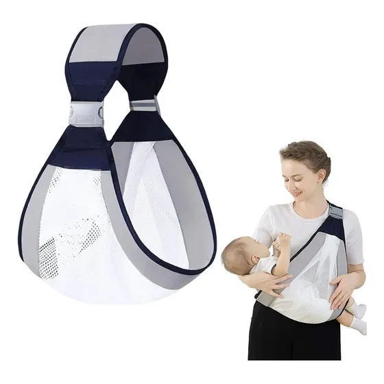 Soporte Portabebés Multifuncional Para Amamantar 0-36 Meses Azul Marino