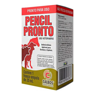 Pencil Pronto Antimicrobiano Inj 50ml - Calbos Pencil Pronto Antimicrobiano Inj 50ml - Calbos