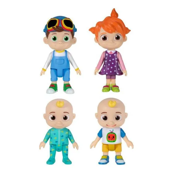 Figura Cocomelon Pack De 4 Figuras Familia