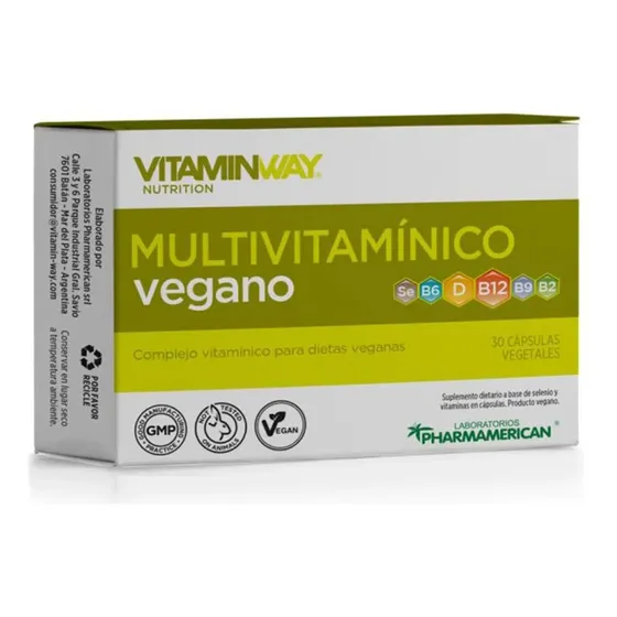 Vitamin Way Multivitamínico Vegano Vitaminas Y Minerales