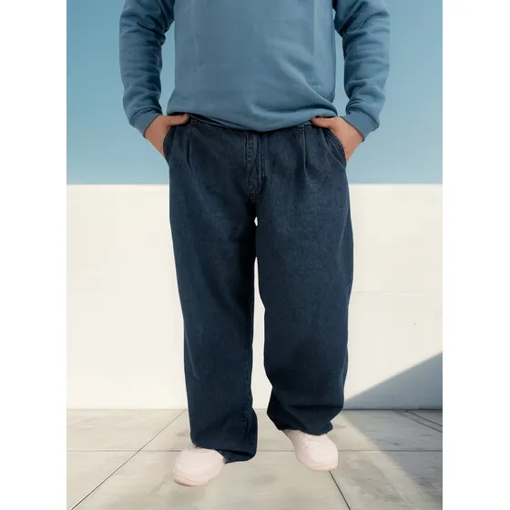 Pantalon Baggy Jean Rigido C/elastico Unisex Talle Especial
