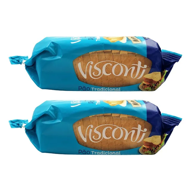 Pao Forma Tradicional 400g Visconti - Kit 2 Unidades
