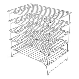 Juego 5 Estantes Refrigerantes 15x10 Pulgadas Aluminio Inoxi Juego 5 Estantes Refrigerantes 15x10 Pulgadas Aluminio Inoxi