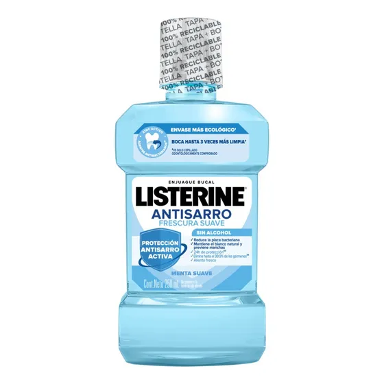 Listerine Antisarro Enjuague Bucal Zero Alcohol 250ml