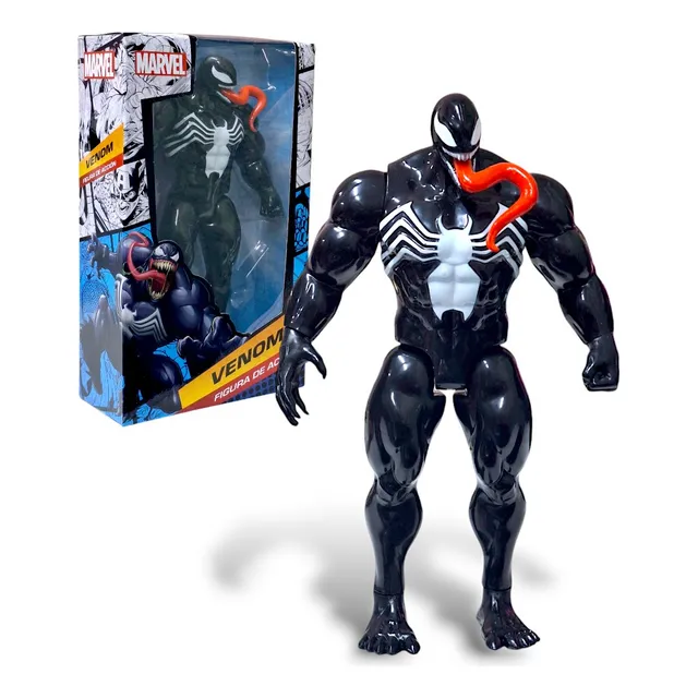 Figura De Acción Venom Muñeco Marvel Juguete Villano 24 Cm