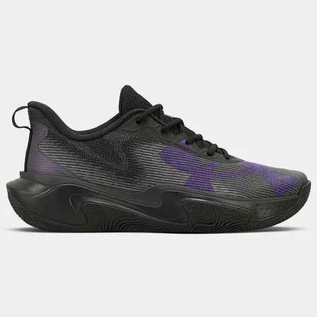 Tênis Masculino Layup Under Armour Preto Geométrico 42 Br