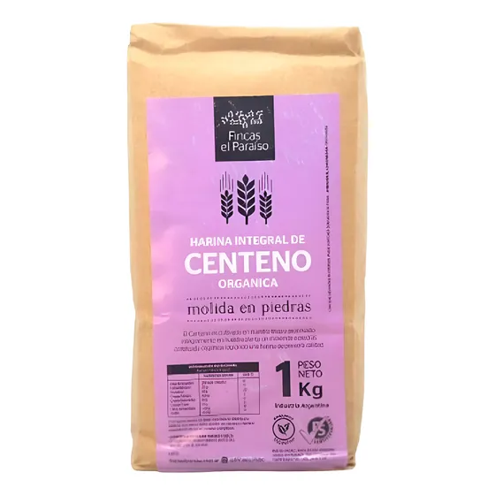 Harina Integral De Centeno Fincas El Paraíso X 1 Kg