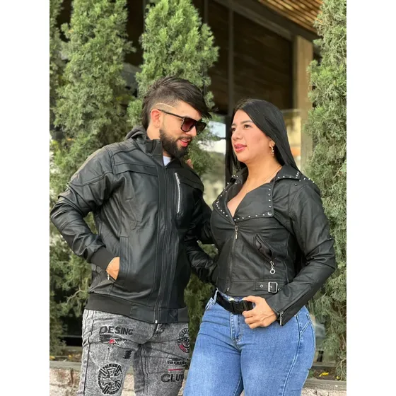 Chaqueta Cuerina Dama Y Caballero