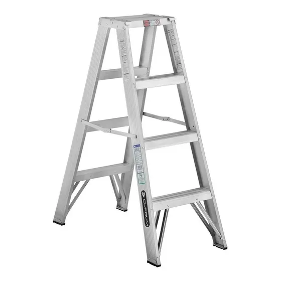 Escalera De Tijera Cuprum C-2231-04 De 1.22m 175 Kg Aluminio
