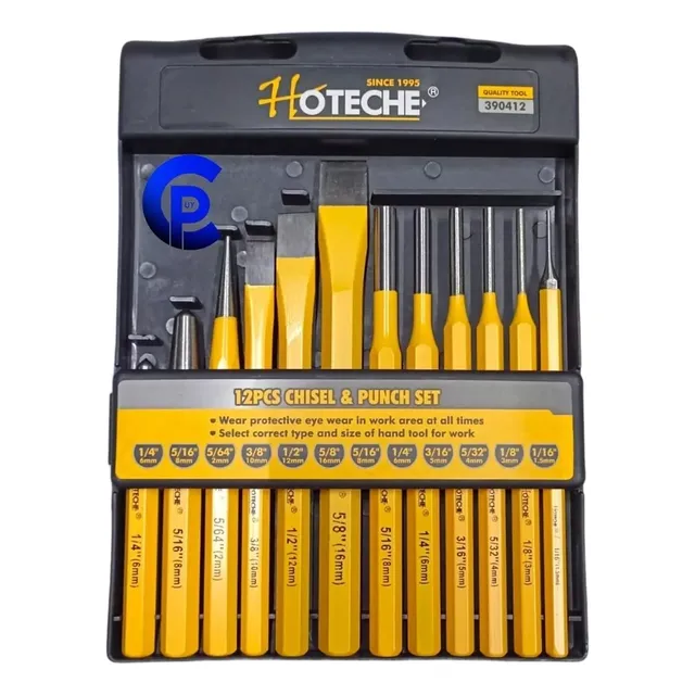 Juego De Punzones Y Cinceles 12 Pzs - Calidad Profesional -