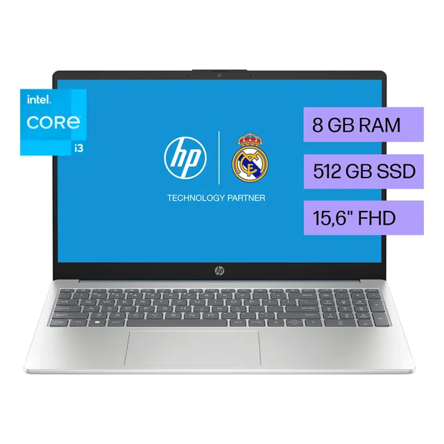 HP Laptop 15-fd0026la Intel Core i3 8GB RAM 512GB SSD 15.6" FHD