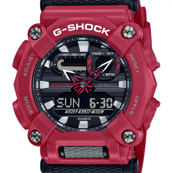 Reloj G-shock Hombre Ga-900-4adr Rojo Negro Negro