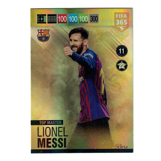 Carta Lionel Messi Adrenalyn Xl Fifa 365 - 2019 Top Master 