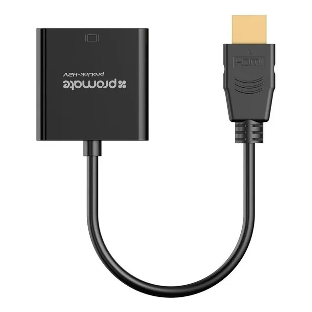 Cable Adaptador Hdmi A Vga Hembra Promate Full Hd 1080p
