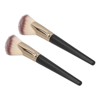 ~ Brocha Facial, 2 Piezas, Polvo De Maquillaje De Fibra ~ Brocha Facial, 2 Piezas, Polvo De Maquillaje De Fibra