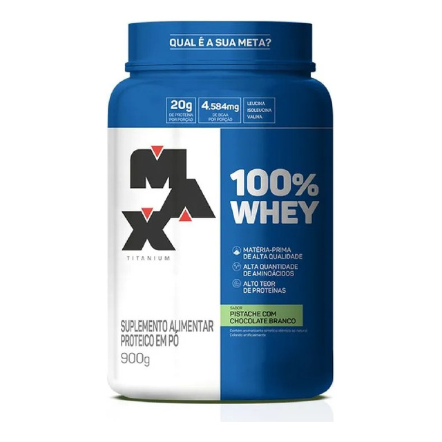 Whey 100% Concentrado - 900g - Max Titanium Whey 100% Concentrado - 900g - Max Titanium