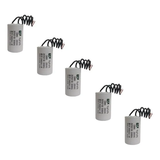 Kit 5 Capacitores Permanentes 15uf 250v 2 Fios Cbb60 Motor.