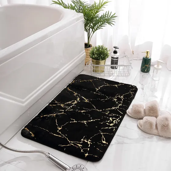 Dorruger Alfombra Baño Suave Antideslizante Ducha Lavabl 16