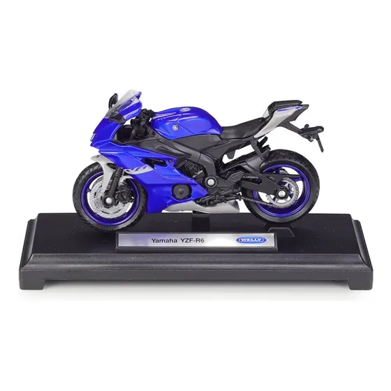 Welly Yamaha Yzf R6 Modelo De Moto De Aleación 1:18