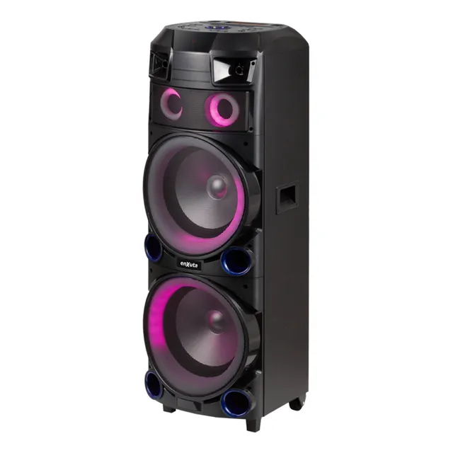 Parlante Torre De Sonido Portatil Enxuta 800w Mercadotechno Color Negro