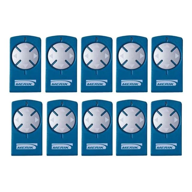 Kit 10 Controles Remoto Merik Pr2 P Pistones 230 Plus Y 200m Color Azul