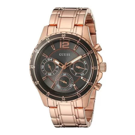 Reloj Análogo Guess Color Oro Rosa Para Dama Modelo: U0639l2