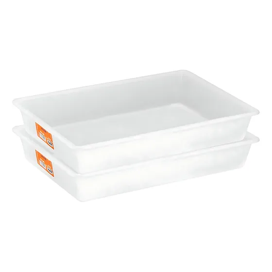 Kit 5 Bandejas Plásticas Para Açougue Multiuso 7,5 L Pleion