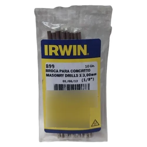 Broca Para Concretro 1/8  Irwin 10 Unidades 