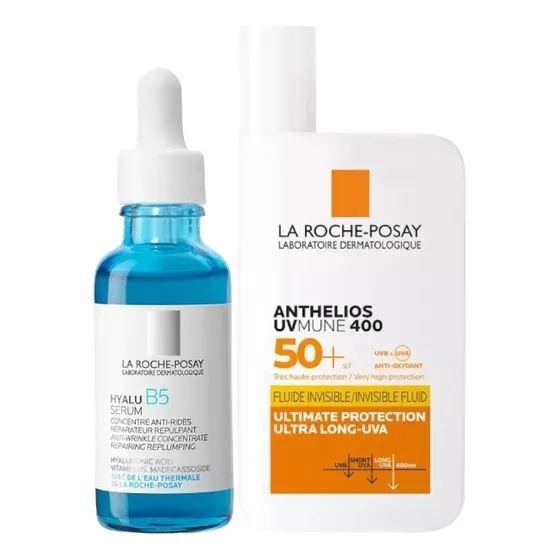 Combo La Roche Posay Hyalu B5 Serum + Anthelios Uv Mune 400