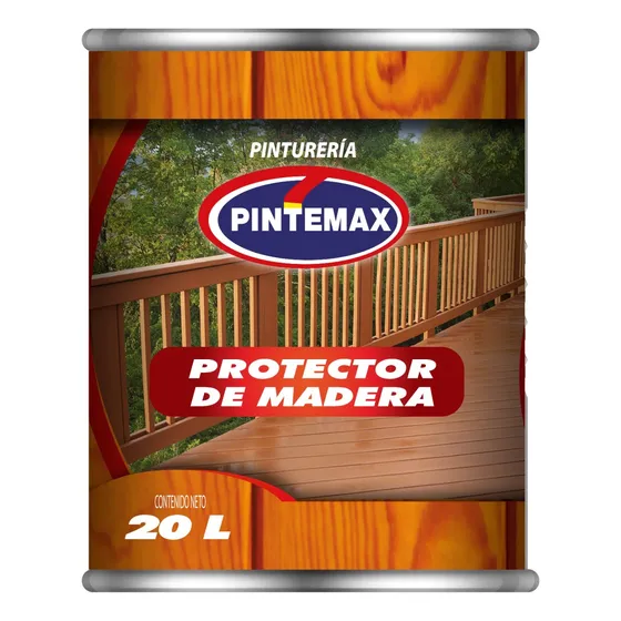 Protector Madera Premium Pintemax 20lts Solvente 7 Colores.