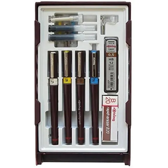 Tiralíneas  Rotring Rapidograph Set College