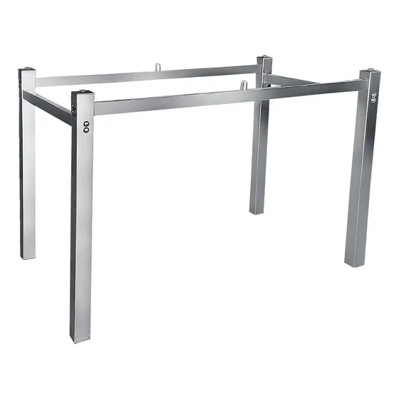 Base Pé De Mesa Cromada P/ Cozinha 1,50 Valência Granito Ql