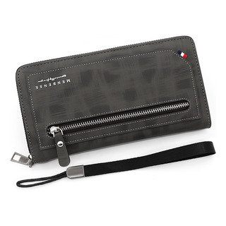 Cartera Larga De Estilo Coreano Para Hombre Con Patchwork Y Cartera Larga De Estilo Coreano Para Hombre Con Patchwork Y